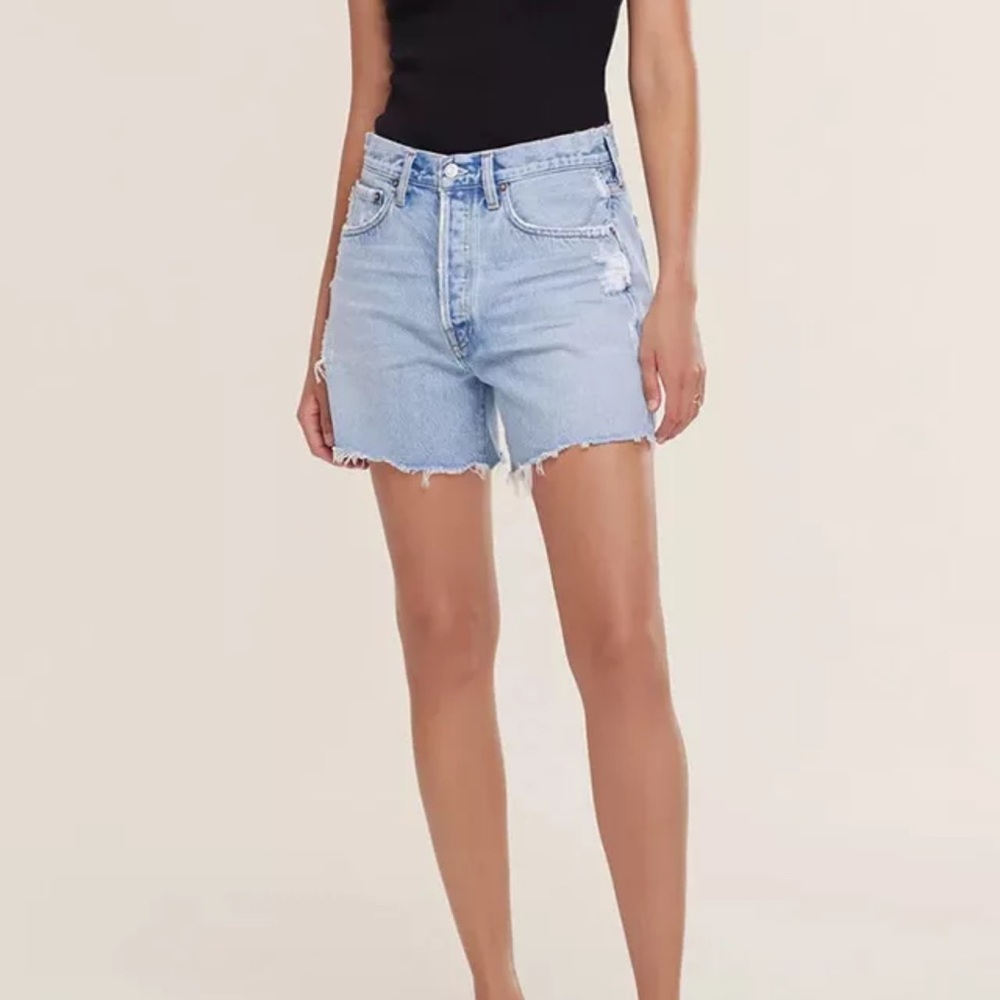NWT AGOLDE Parker Long Shorts Parade Light Vintage Jean